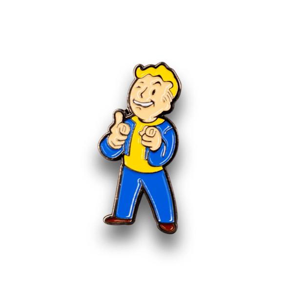 Fallout Vault Boy "Charisma" Enamel Collector Pin picture