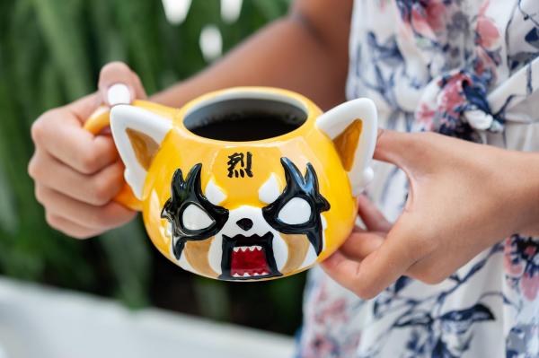 Aggretsuko Angry Face Ceramic Figural Mug picture