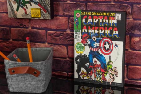 Marvel Comic Cover Canvas Wall Art | Captain America #100 picture