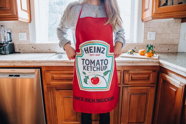 Heinz Tomato Ketchup Cooking Apron | One Size Fits Most Adults picture