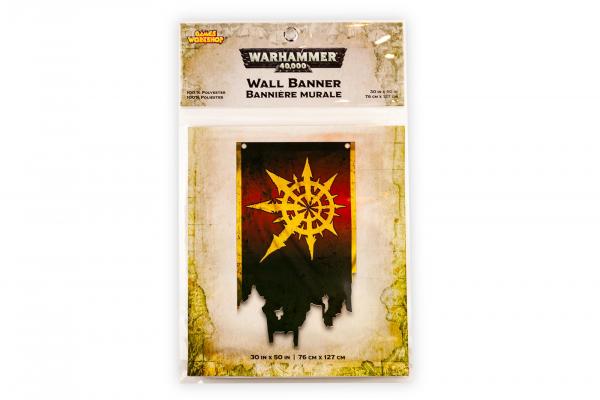 Warhammer 40K Chaos Logo 50x30 Inch Wall Banner picture