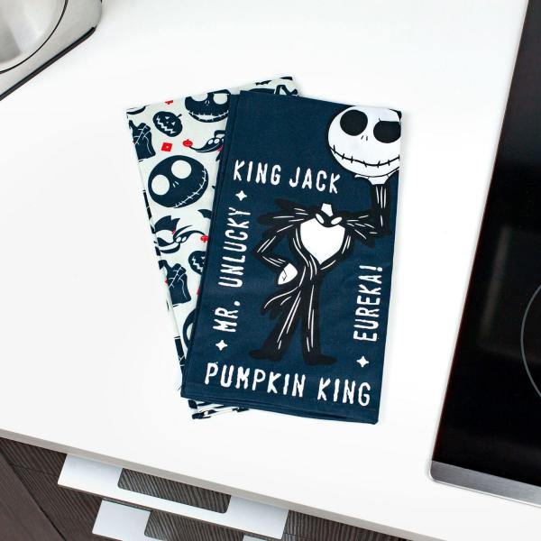 Nightmare Before Christmas Jack Skelington Dish Towel 2-Pack picture