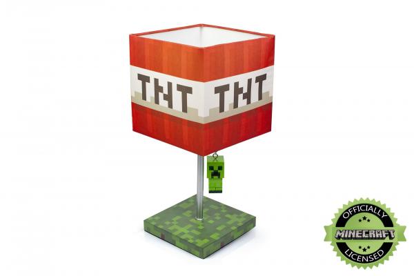 Minecraft TNT Block Desk Lamp w/ 3D Creeper Puller picture