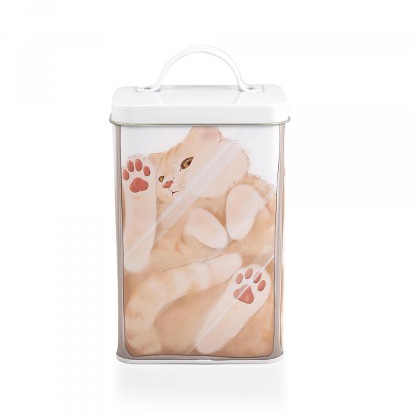 Cat in a Box 6 x 4 Inch Storage Tin w/ Lid picture