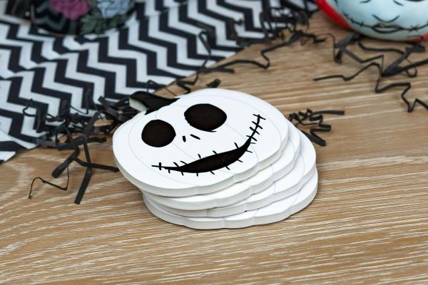 Nightmare Before Christmas Pumpkin Jack Coasters | Set of 4 picture