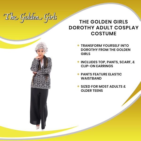 The Golden Girls Dorothy Adult Cosplay Costume | Large picture
