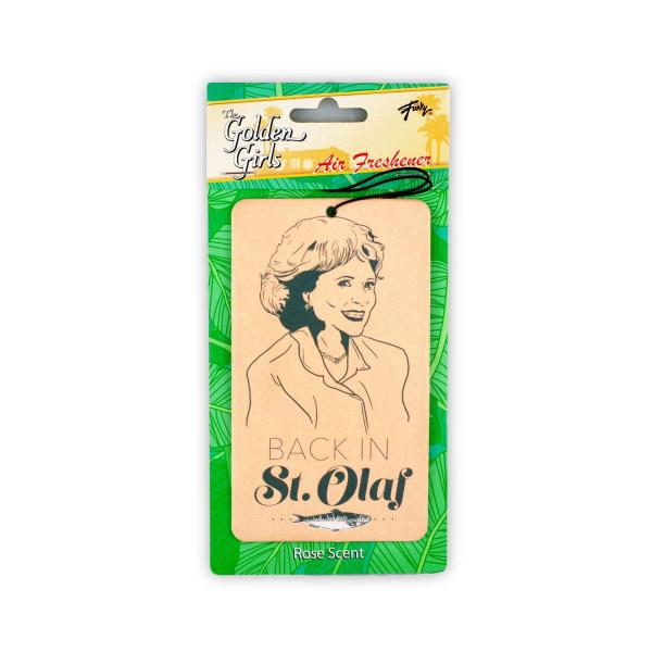 Golden Girls "Back In St. Olaf" Air Freshener, Rose Scented picture