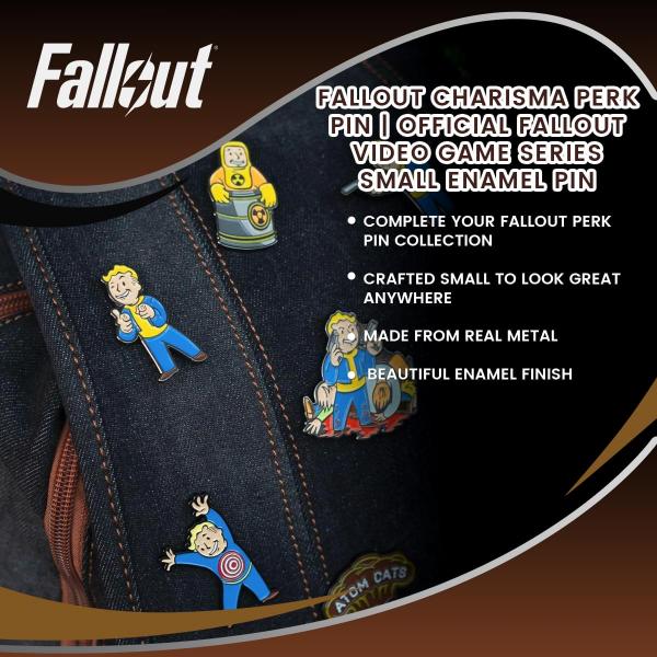 Fallout Vault Boy "Charisma" Enamel Collector Pin picture