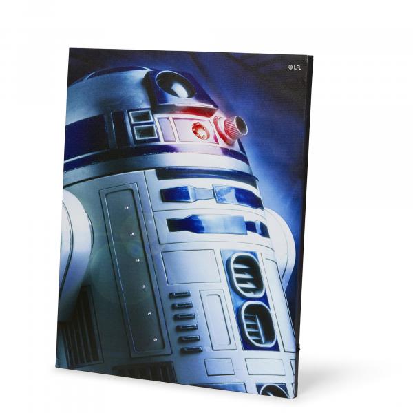 Start Wars 23.9"x19.9" Illuminated Canvas Wall Art: R2-D2 picture