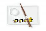 Gudetama Sushi Set | Plate | Wasabi Dish | Chopsticks