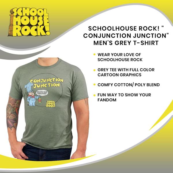 Schoolhouse Rock! Conjunction Junction Men's T-Shirt - L picture