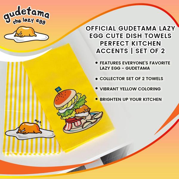 Gudetama the Lazy Egg Dish Towel 2 Pack picture