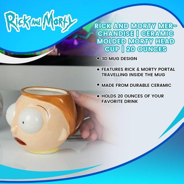 Rick and Morty 20oz Morty Head Molded Mug picture