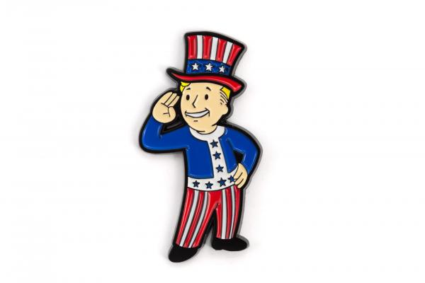 Fallout Vault Boy Uncle Sam Exclusive Enamel Collector Pin picture