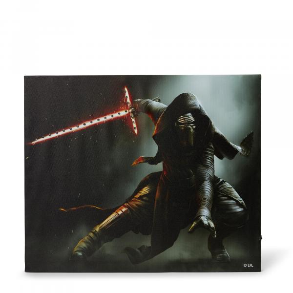 Start Wars 23.9"x19.9" Illuminated Canvas Wall Art: Kylo Ren