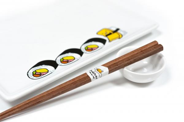 Gudetama Sushi Set | Plate | Wasabi Dish | Chopsticks picture