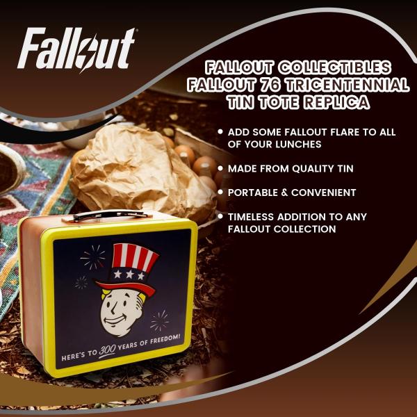 Fallout 76 Tricentennial Tin Tote Prop Replica picture