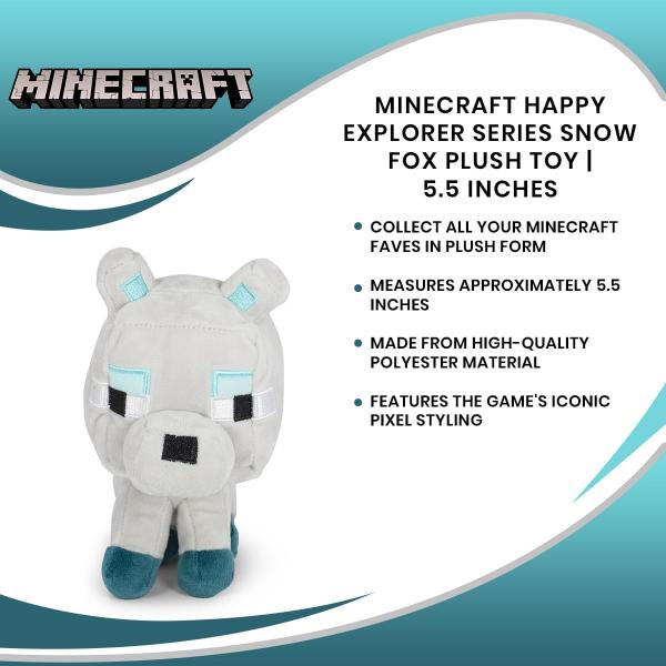 minecraft arctic fox plush