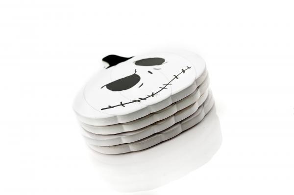 Nightmare Before Christmas Pumpkin Jack Coasters | Set of 4 picture