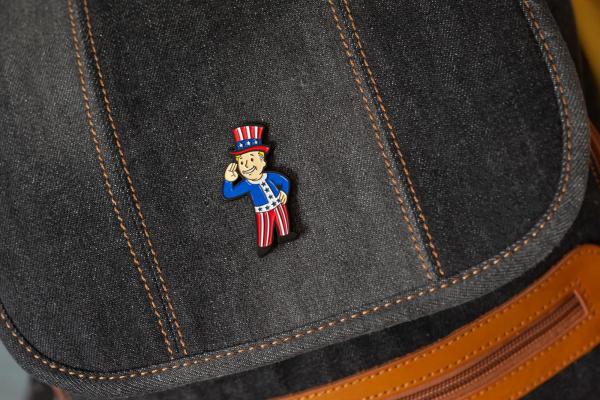 Fallout Vault Boy Uncle Sam Exclusive Enamel Collector Pin picture