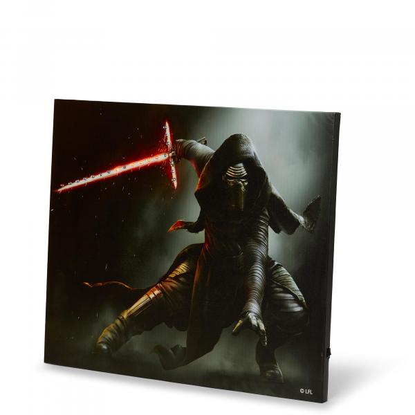 Start Wars 23.9"x19.9" Illuminated Canvas Wall Art: Kylo Ren picture