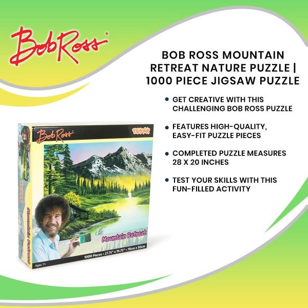 Bob Ross Mountain Retreat 1000 Piece Jigsaw Puzzle picture