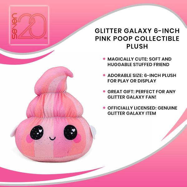 Glitter Galaxy 6" Pink Poop Collectible Plush picture