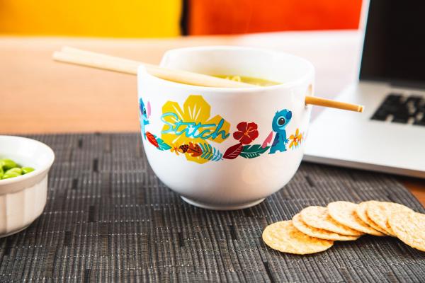 Lilo & Stitch Ramen Bowl With Chopsticks picture