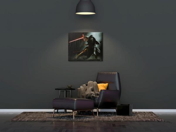 Start Wars 23.9"x19.9" Illuminated Canvas Wall Art: Kylo Ren picture