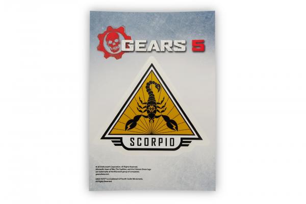 Gears of War 5 Team Scorpio 5 x 7 Inch Decal picture