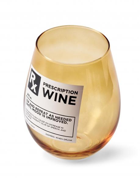 Rx Prescription 30oz Stemless Wine Glass picture