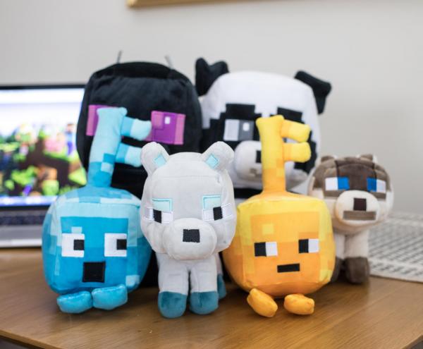 minecraft snow fox plush