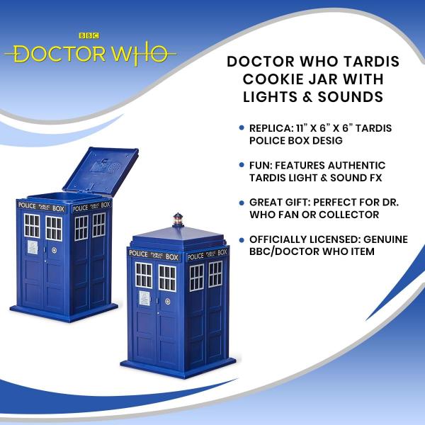 Doctor Who Tardis Cookie Jar with Lights & Sounds picture