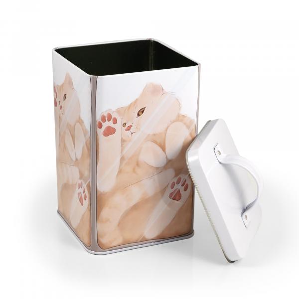 Cat in a Box 6 x 4 Inch Storage Tin w/ Lid picture