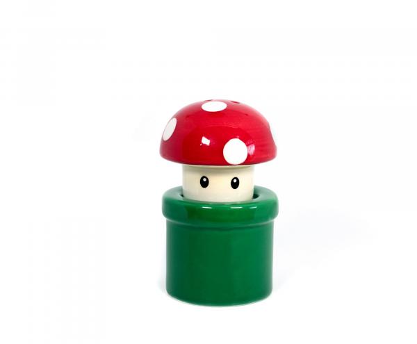 Super Mario Mushroom & Pipe Salt & Pepper Shakers picture