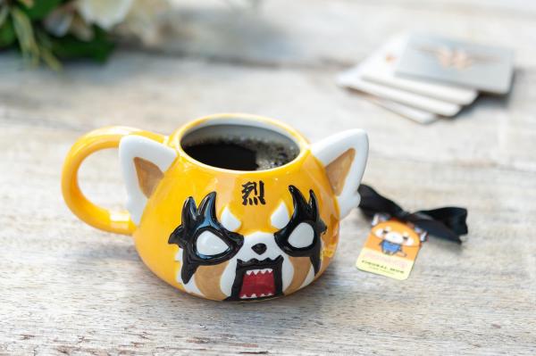 Aggretsuko Angry Face Ceramic Figural Mug picture