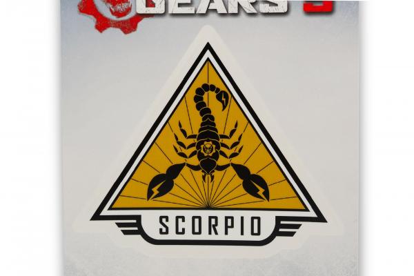 Gears of War 5 Team Scorpio 5 x 7 Inch Decal picture