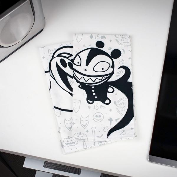 Nightmare Before Christmas Zero & Scary Teddy Dish Towel Set picture