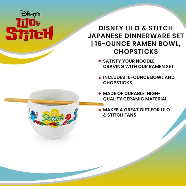 Lilo & Stitch Ramen Bowl With Chopsticks picture