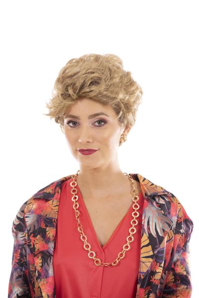 Golden Girls Blanche Adult Cosplay Costume Wig | Brown picture