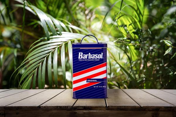 Jurassic Park Barbasol 6 x 4 Inch Storage Tin w/ Lid picture