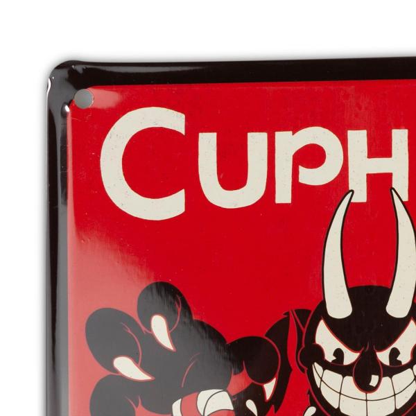 Cuphead Don't Deal With The Devil Tin Sign 9" x 6.5" picture