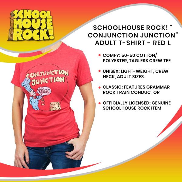 Schoolhouse Rock Conjunction Junction Adult T-Shirt | SM picture