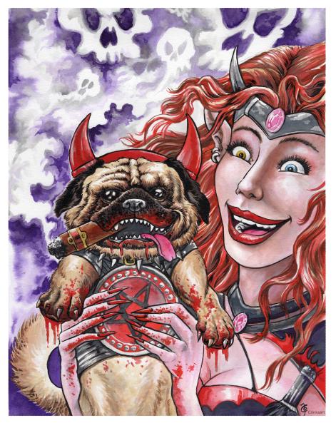 Art Print "Hellpug"