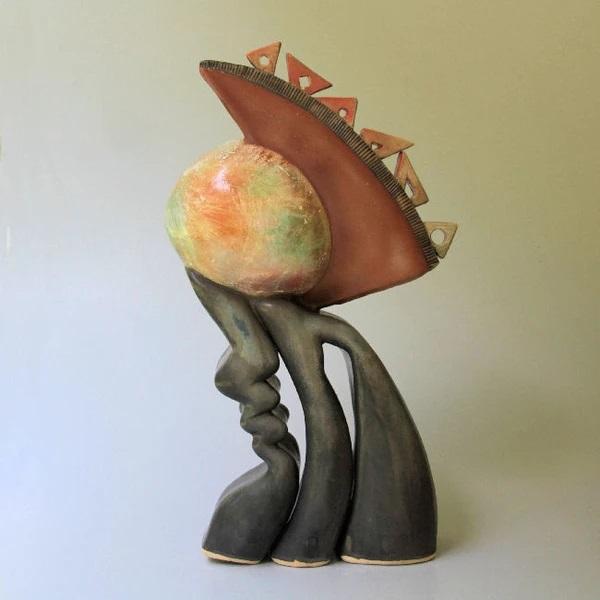 Encased Calm - Sculptural Clay by Helene Fielder picture