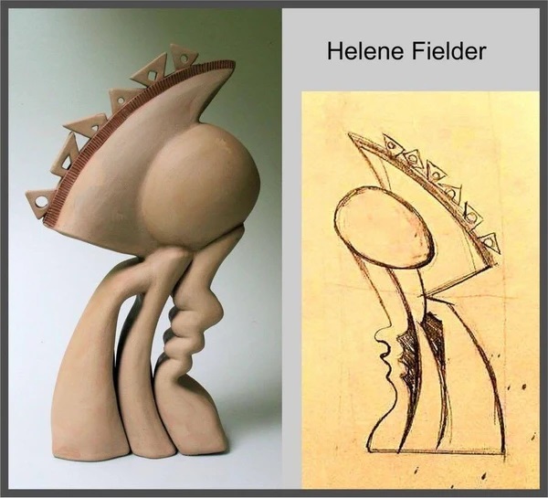 Encased Calm - Sculptural Clay by Helene Fielder picture