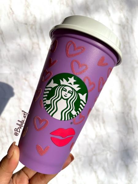 Make a full wrap custom for you tumbler - Starbucks cold cup - Color  changing vinyl 