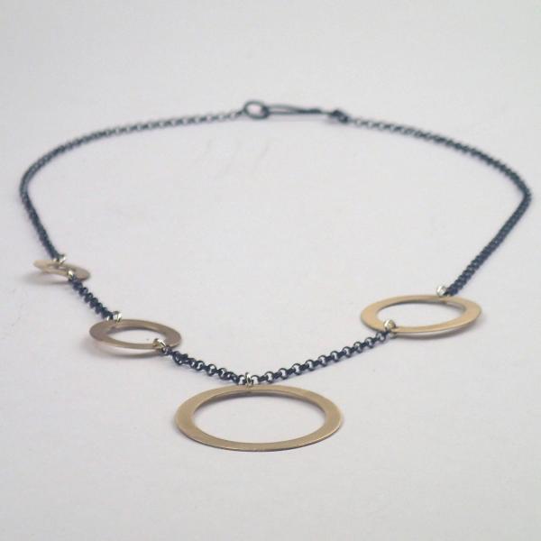 Brass Four Rings Necklace picture