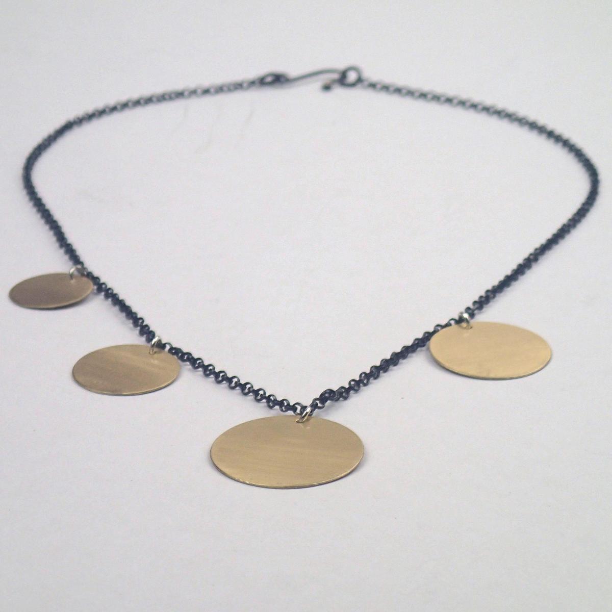 Brass Circles Necklace - Eventeny