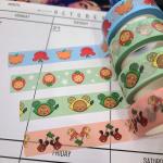 Animal Fruit washi tape